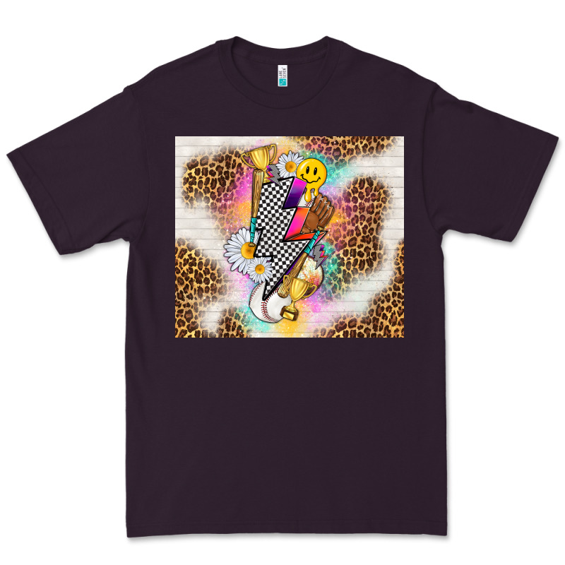 Retro Baseball With Leopard Premium Tee by TumblerDesignByShophia | Teevron