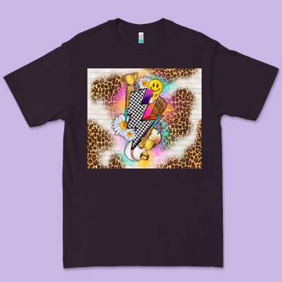 Retro Baseball With Leopard Premium Tee Designed By Tumblerdesignbyshophia