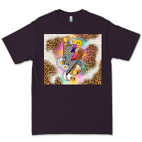 Plum retro baseball with leopard Premium Tee - TumblerDesignByShophia
