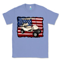 Colony Blue golf cart american flag Classic Tee - Artiststas
