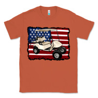 Copper golf cart american flag Classic Tee - Artiststas