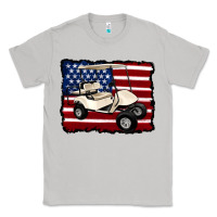 Moon Dust golf cart american flag Classic Tee - Artiststas