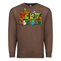 Chestnut feliz navidad sombrero Premium Sweatshirt - AdoDesignShop