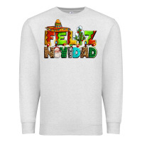 Oatmeal Heather feliz navidad sombrero Premium Sweatshirt - AdoDesignShop