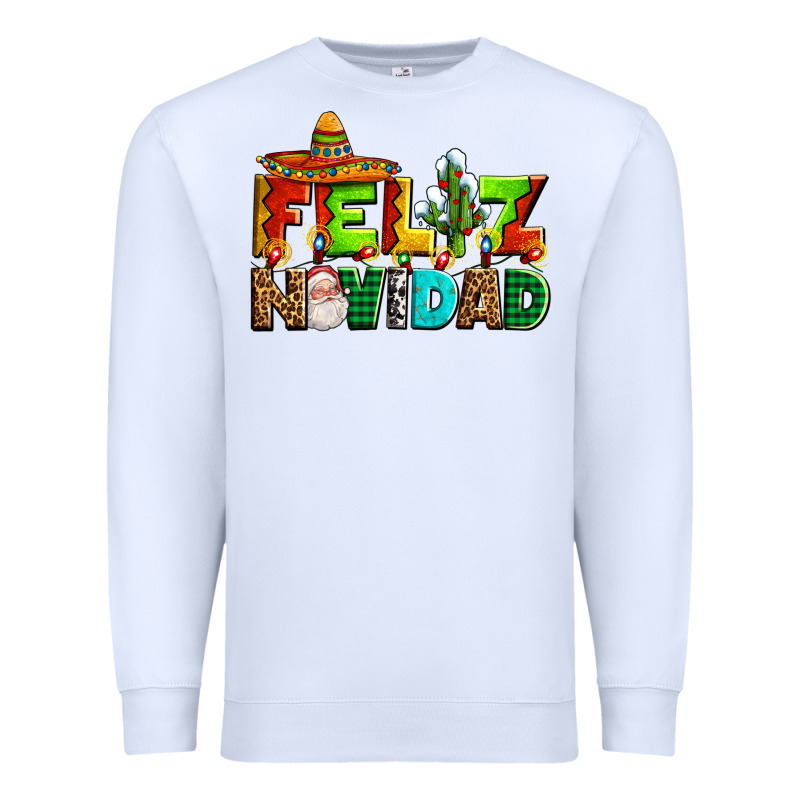Feliz Navidad Sombrero Premium Sweatshirt by AdoDesignShop | Teevron