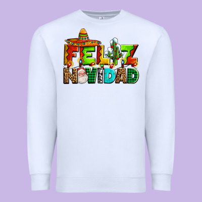 Feliz Navidad Sombrero Premium Sweatshirt Designed By Adodesignshop