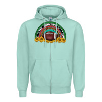 Seafoam merry christmas sunflower rainbow Zipper Hoodie - BarkalooDesign