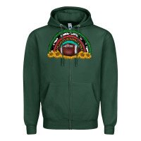 Sports Green merry christmas sunflower rainbow Zipper Hoodie - BarkalooDesign