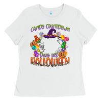 White candy countdown days till halloween Ladies Tee - CowGirlArtShop