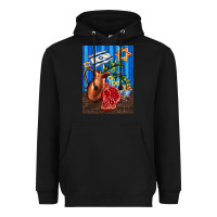 Black hanukkah table with oil pitcher Heavyweight Hoodie - AdoDesignShop