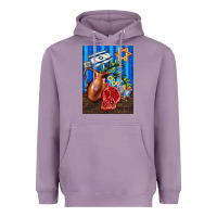 Lavender hanukkah table with oil pitcher Heavyweight Hoodie - AdoDesignShop