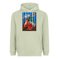 Matcha hanukkah table with oil pitcher Heavyweight Hoodie - AdoDesignShop