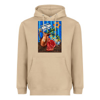 Mushroom hanukkah table with oil pitcher Heavyweight Hoodie - AdoDesignShop