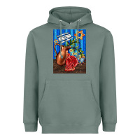Sage hanukkah table with oil pitcher Heavyweight Hoodie - AdoDesignShop