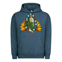 Pigment Midnight Navy san judas gemstone sunflower Urban Hoodie - JahusDesignShop