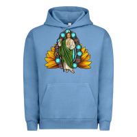 Pigment Pebble Blue san judas gemstone sunflower Urban Hoodie - JahusDesignShop