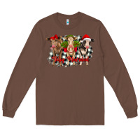 Chestnut feliz navidad heifers front view Long Sleeve Tee - RanaPortraitStore