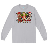Moon Dust feliz navidad heifers front view Long Sleeve Tee - RanaPortraitStore