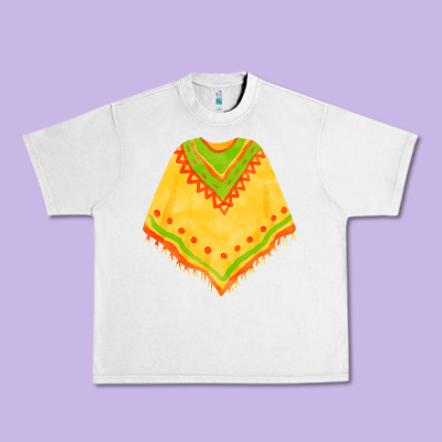 Mexican Poncho Fa Element Urban Heavy Tee Designed By Fadigitalartstudio