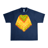 Navy mexican poncho fa element Urban Heavy Tee - FaDigitalArtStudio