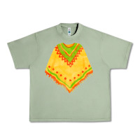 Oil Green mexican poncho fa element Urban Heavy Tee - FaDigitalArtStudio