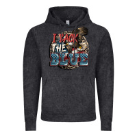 Vintage Black I back the blue Vintage Hoodie - FaDigitalArtStudio