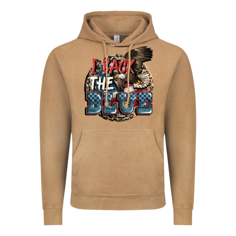 I Back The Blue Vintage Hoodie by FaDigitalArtStudio | Teevron