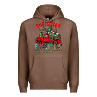 Chestnut christmas tree farm truck Premium Hoodie - CowhideDigitalArt