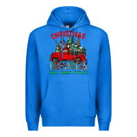 True Royal christmas tree farm truck Premium Hoodie - CowhideDigitalArt