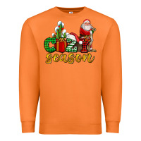 Carrot cozy season with santa christmas tree cactus and gift Premium Sweatshirt - AdoDesignShop