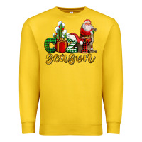 Lemon cozy season with santa christmas tree cactus and gift Premium Sweatshirt - AdoDesignShop