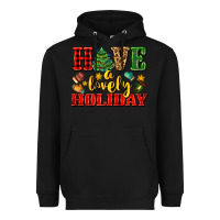 Black have a lovely holiday with gloves Heavyweight Hoodie - AdoDesignShop