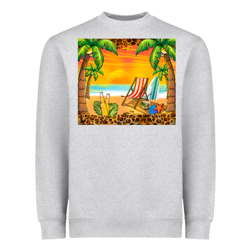 Sunset Beach Heavyweight Sweatshirt by BarkalooDesign | Teevron