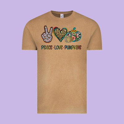 Peace Love Pumkins Vintage Tee Designed By Jasminsmagicworld