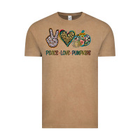 Vintage Coffee Peace Love Pumkins Vintage Tee - Jasminsmagicworld