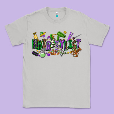 Hairstylist Mardi Gras Classic Tee Designed By Cowgirlartshop