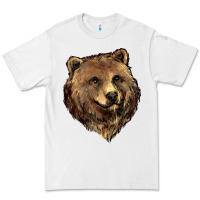 White Grizzly Bear Head Premium Tee - HowdyJamesFarm