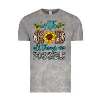 Cloud Rock with god all things are possible Vintage Tee - OliviaCreatesArt