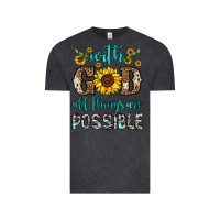 Vintage Black with god all things are possible Vintage Tee - OliviaCreatesArt