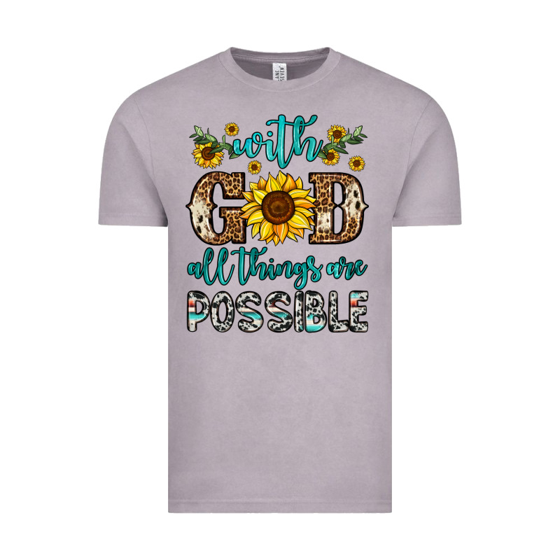 With God All Things Are Possible Vintage Tee by OliviaCreatesArt | Teevron