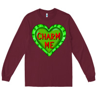 Burgundy valentine's day hearts Long Sleeve Tee - FaDigitalArtStudio