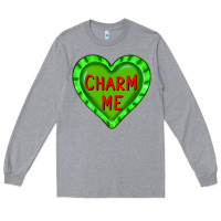 Heather Grey valentine's day hearts Long Sleeve Tee - FaDigitalArtStudio