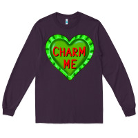 Plum valentine's day hearts Long Sleeve Tee - FaDigitalArtStudio