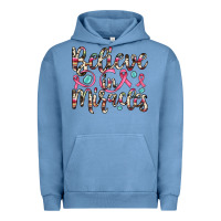 Pigment Pebble Blue believe in miracles Urban Hoodie - JahusDesignShop