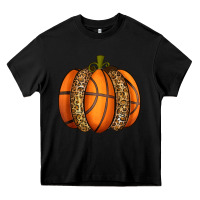 Black Basketball Pumpkin Heavy Core Tee - texasbilliewilder