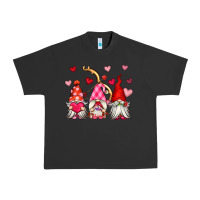 Pigment Black valentine's day gnomes Urban Heavy Tee - OliviaCreatesArt