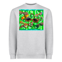 Heather Grey sunglasses Heavyweight Sweatshirt - BarkalooDesign