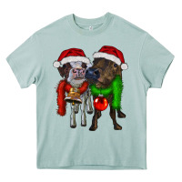 Arona two christmas heifers Heavy Core Tee - RanaPortraitStore