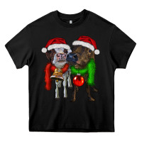 Black two christmas heifers Heavy Core Tee - RanaPortraitStore