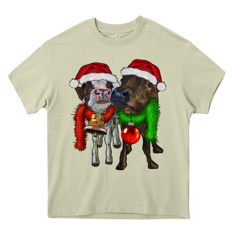Two Christmas Heifers Heavy Core Tee by RanaPortraitStore | Teevron